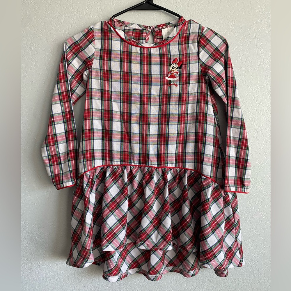 Disney Minnie Mouse Plaid Dress, Size 5/6